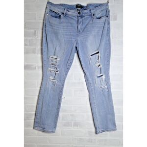 TORRID 'Boyfriend‎ Straight' Vintage Stretch Mid-rise Jean, Size 20r Distressed